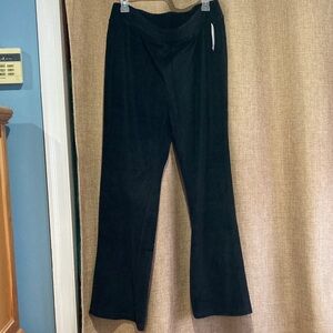 Charter Club Velour Black track style pants.
